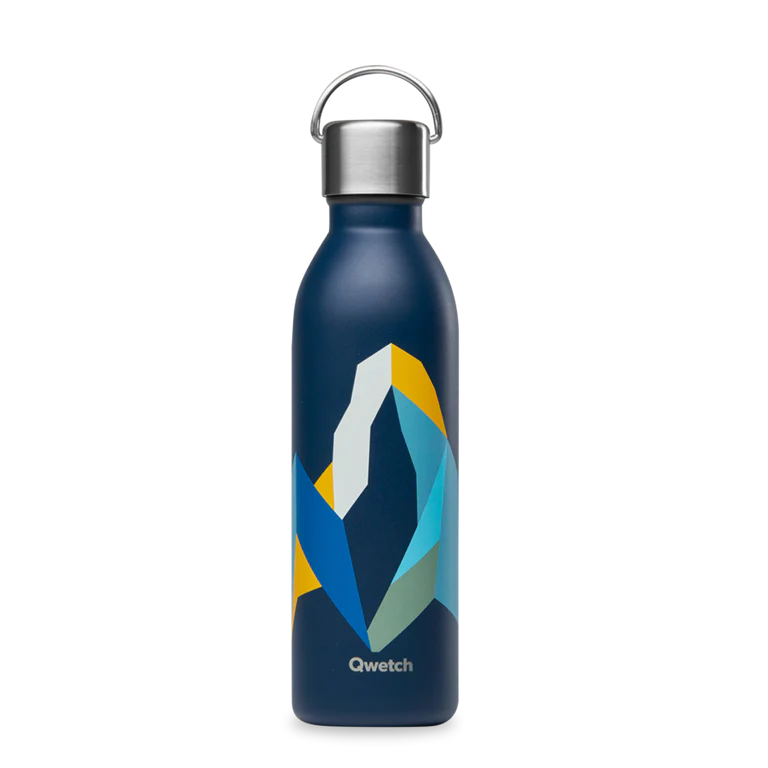 Qwetch Thermosfles actief blauw 600ml - 9397